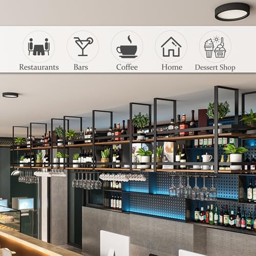 Casier à vin de plafond pour libérer vos plans de travail encombrés - 7