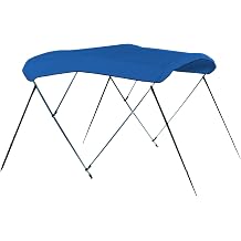 CARVER A5481UB-04 6L 3-Bow Round Tube Bimini Top Kit - 54" H, Fits 79"-84" W, Pacific Blue