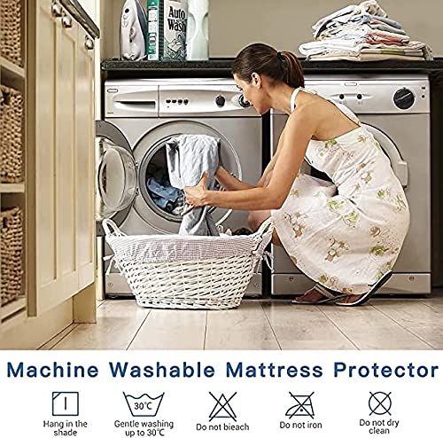 Bed Hoofdeinde Hoes Dubbel Enkele Super King Size Hoofdeinde Hoes Protector Elastische all-inclusive Ontwerp Hoofdeinde Bed Cover Effen Kleur Slaapkamer Decoratie (Color : #6, Size : 120(47.2'')) - Afbeelding 8