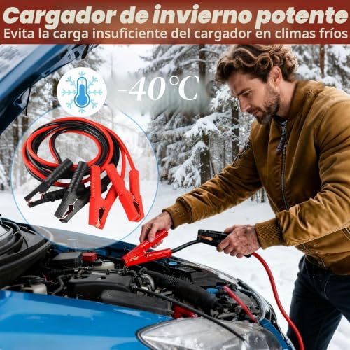 Cables de arranque de 16mm² para solucionar baterias muertas en camion 4