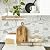 Vamos Tile Long Hexagon Peel and Stick Backsplash Tile - 10 Sheets Stick on Backsplash for Kitchen and Bathroom 12.4 x 12 Inch Glossy Carrara White PVC Self Adhesive Mosaic Wall Tiles
