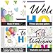 GRESATEK Welcome Home Backdrop Banner, Welcome Home Banner Background Photo Booth Decorations for Homecoming Family Returning Party Supplies