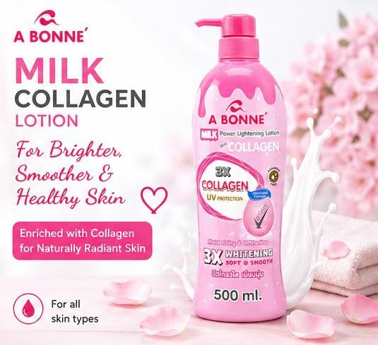 Amazon | MILK Power Lightening Lotion Plus COLLAGEN 500ml | A 