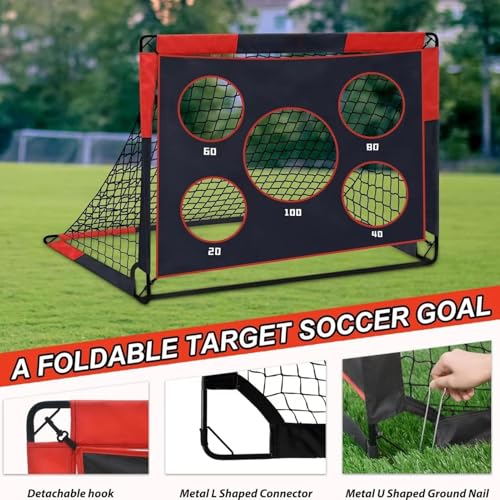 Filet de football de précision extérieur avec structure renforcée pliable - 4