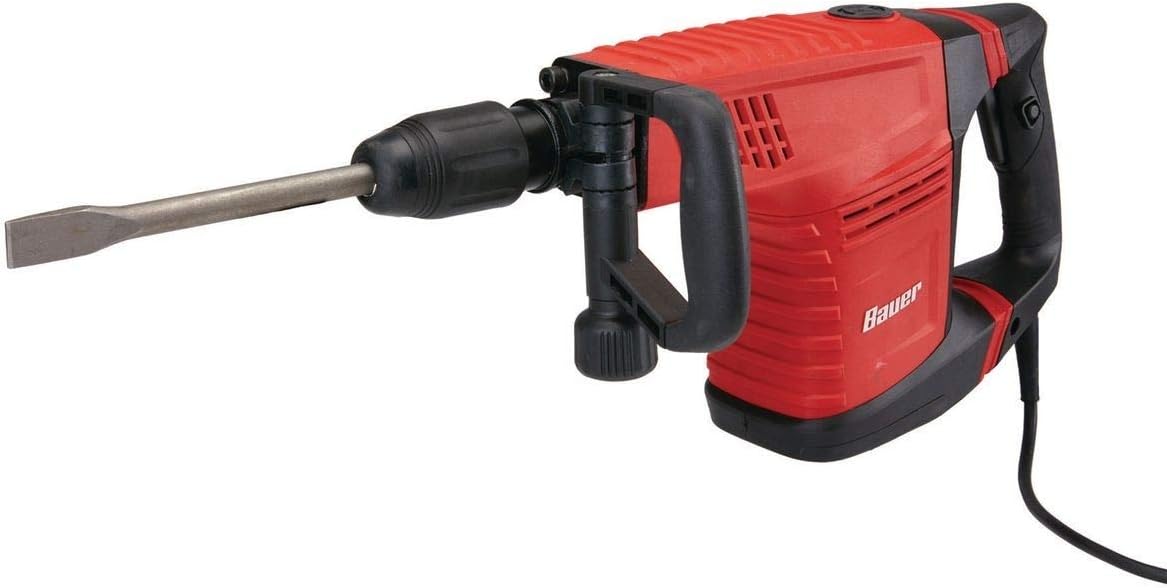 Bauer 12.5 Amp SDS Max Type Pro Demolition Hammer Kit (1631E-B)