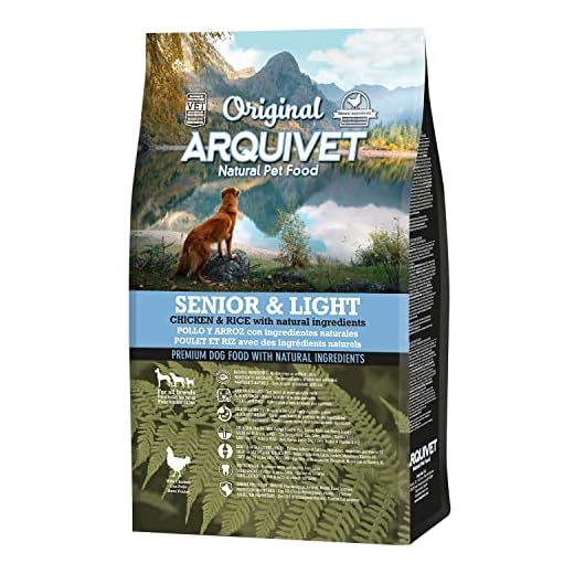 Arquivet Original Senior&Light 3 Kg- Pienso para Perros Senior a Partir de 7 años de Edad y/o propensos a Tener Exceso de Peso - Pollo y arroz - Comida para Perros - Alimento seco para Perros