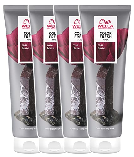 4er Wella Professionals Color Fresh Mask Rose Blaze 150 ml