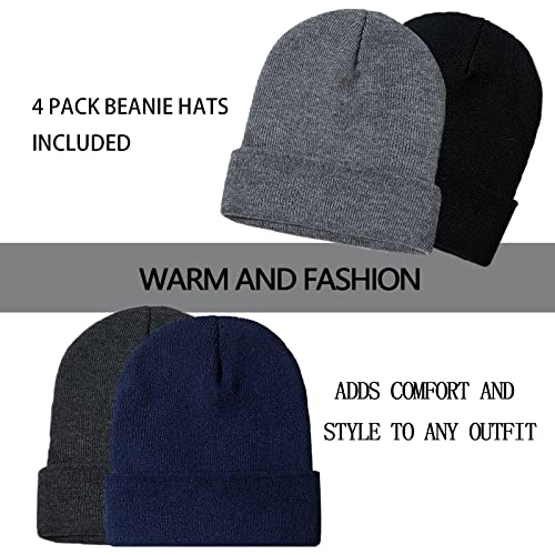 Image of ZOORON Beanie for Men Women Slouchy Winter Beanie Hats Cuffed Skull Caps