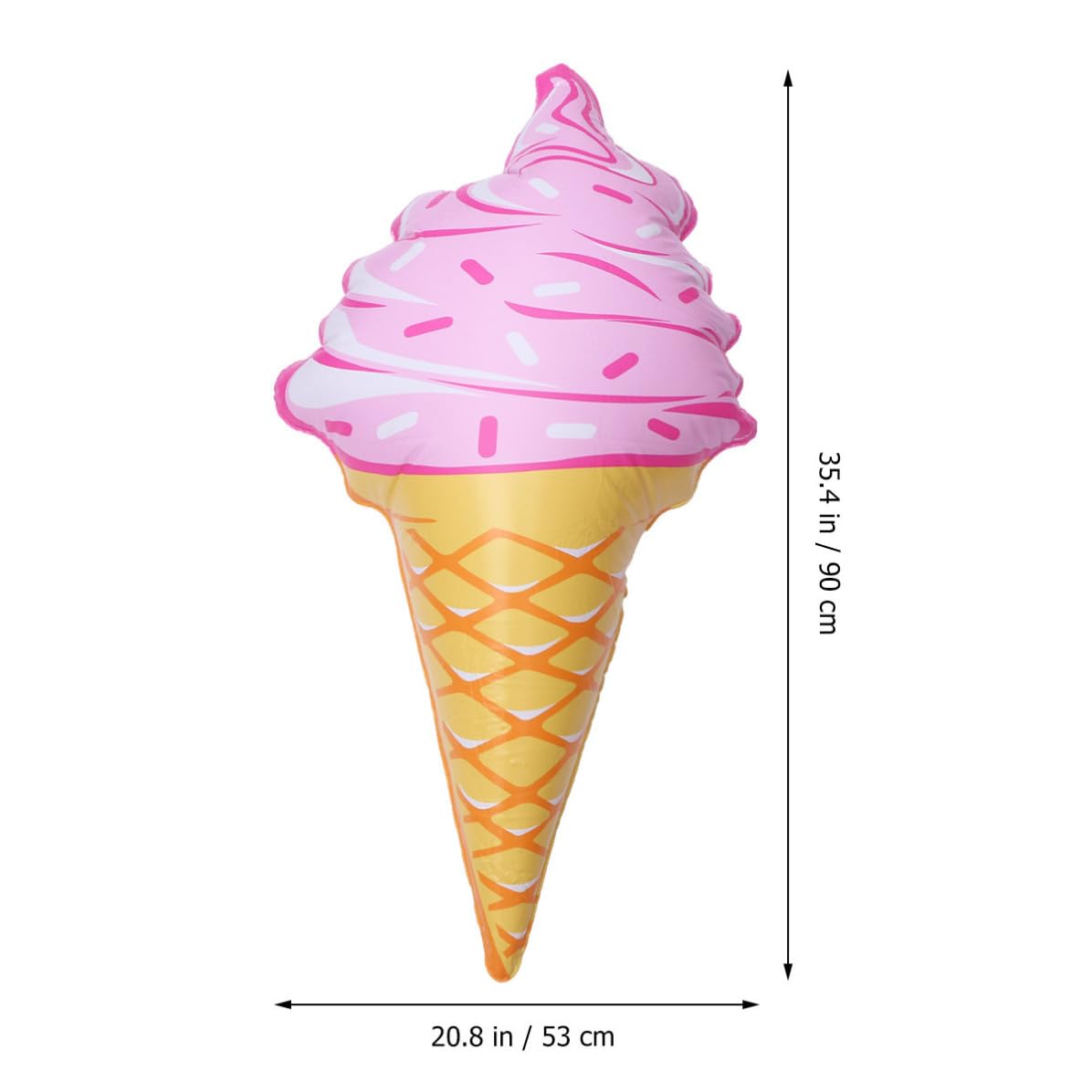 Lot de 3 Bouées de Piscine en PVC, Jouets Gonflables de Crème Glacée, Faciles à Gonfler Ranger, pour Piscine et Plage Couleur Aléatoire