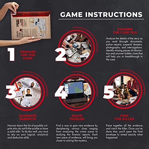 Breakthecasegames Death Over Horizon - An Immersive Murder Mystery Game For Adults, Unsolved Cold Case Files Game, Crime Solving Games For Adults - Can You Solve The Murder Case? #TOP6