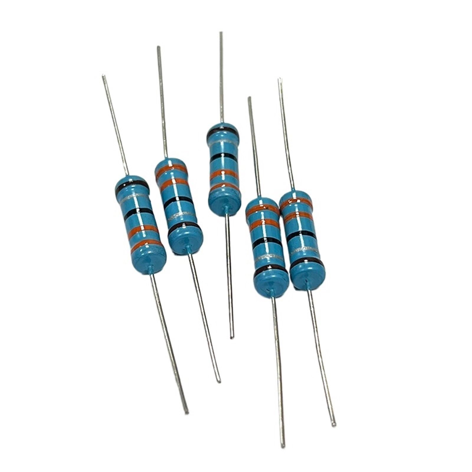 RISWEKFW 20pcs 2W 3R3 33R 330R 3K3 33K 330K 3.3 33 330 Ohm R K Accuracy 1% Metal Film Resistor 0.1R-10M(MF 2W 0.33R 20pcs)