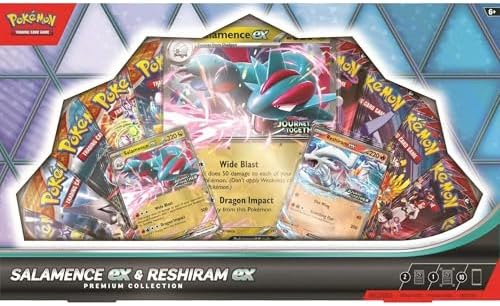 Pokemon TCG Salamence ex & Reshiram ex Premium Collection Box
