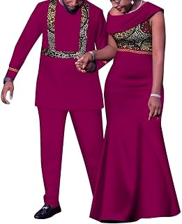 African Couple Outfits Matching Set for Wedding: Adults (Unisex) African Fashion Enthusiasts