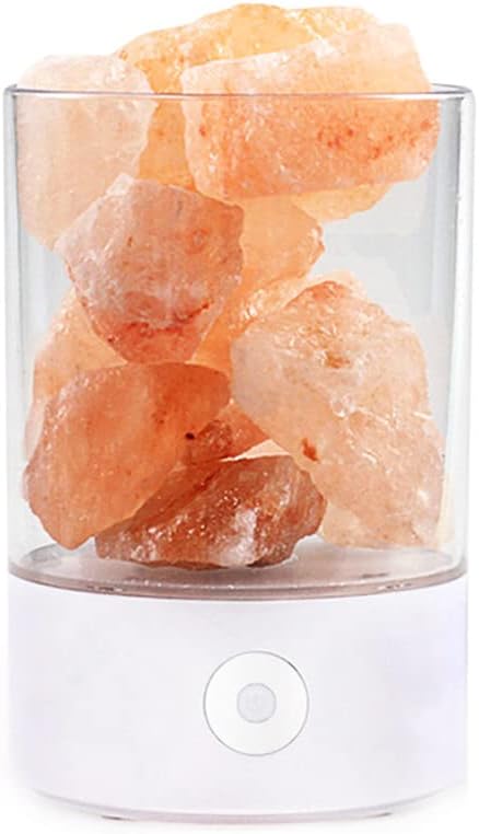 LED Desk Lamp,Himalayan Crystal Salt Ornament Desk Lights,Colorful Variable Color Table Lamp,Negative Ion Air Purification Lamp,100% Pure Himalayan Salt,Birthday Present,Couple Gifts