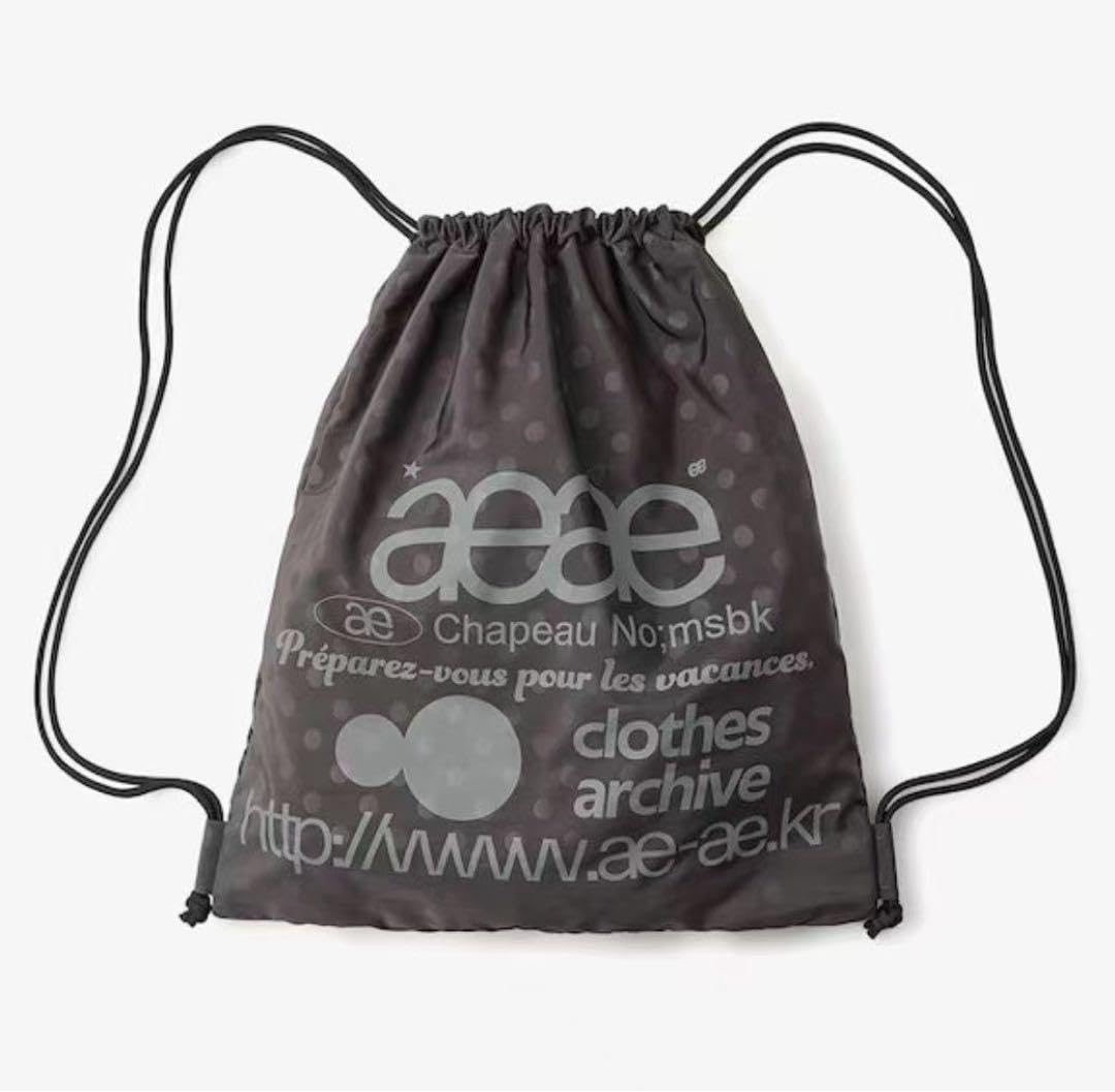aeae ナップサック ブラック Amazon.co.jp: aeae ナップサック ブラックドット 黒 正規品 正規袋付