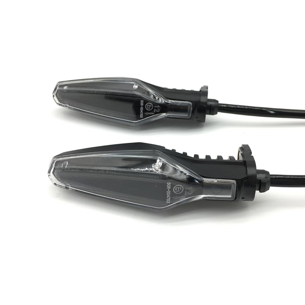 Universal 2PCS 12V LED Motorcycle Turn Signal Indicator Blinker Flashers Compatible with BMW R1200GS R1200R R1250GS R1250R LC ADV F750GS F850GS S1000RR S1000XR G310GS G310R (Clear)