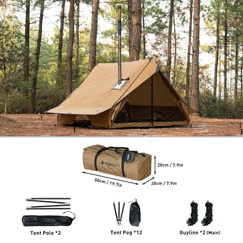 Pomoly CHALET 70 PRO Portable Cabin Tent With Stove Jack And Two Tent Poles thumb #1