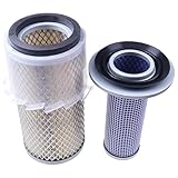 KSQOON New Outer Inner Air Filter Set AM108184 AM108185 Compatible with John Deere Tractor 655 755