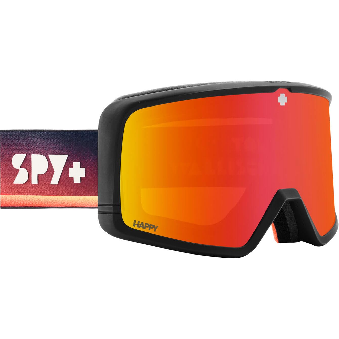 Spy Optic MEGALITH Ski & Snowboard Goggles for Men & Women (SPY + Tom Wallisch - Happy Bronze Red Mirror)