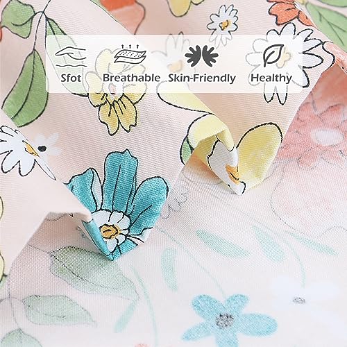 Poocen Floral Pillowcase Set Of 2-100% Jersey Cotton Kids Pillowcases Toddler Bed Pillow Cover Print thumb #6