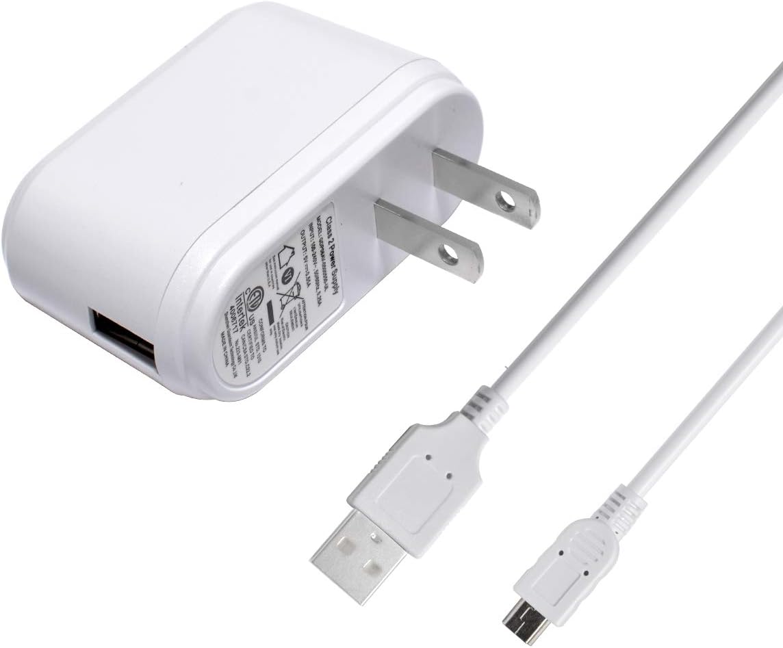 USB Power Adapter Wall Charger with USB Cable Travel Plug for Electric Massager