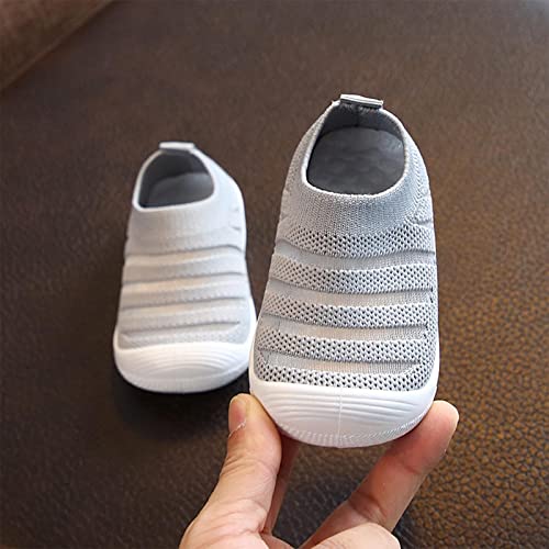Girl Shoes Summer and Autumn Cute Girls Flying Woven Mesh Breathable Flat Solid Color Slip Girls Shoes3