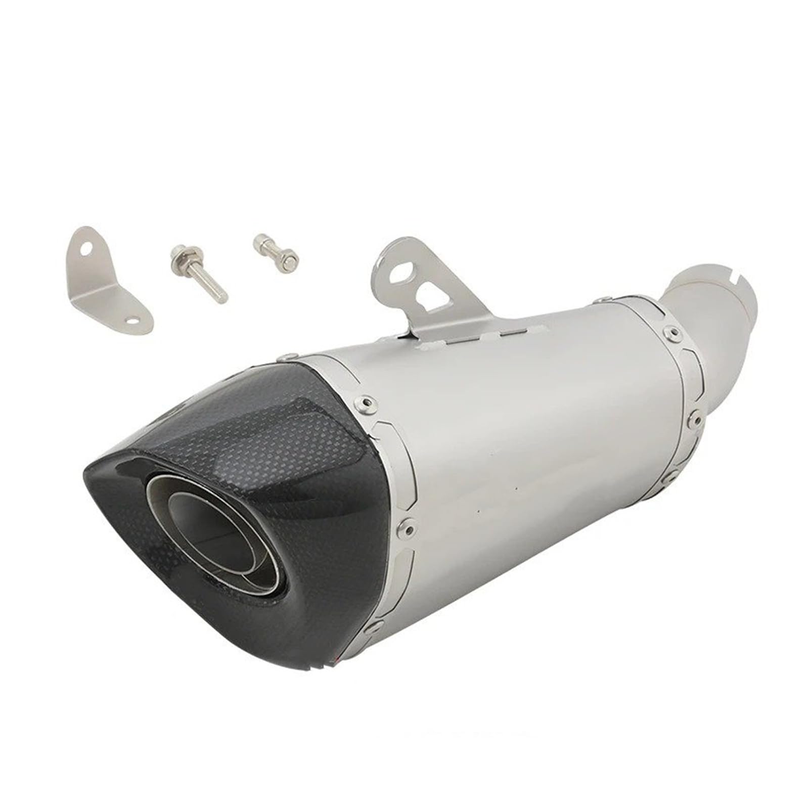 Marmitta Scarico Moto Per SUZUKI Per GSX-S1000 2015-2020 Moto Sistemi Di Fuga Scarico Centrale Collegamento Tubo In Fibra Carbonio Silenziatore