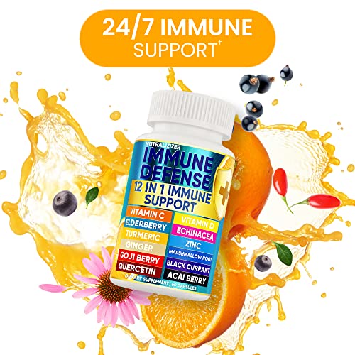 Nutralizizer NTRLZZR-2021 12 In 1 Premium Immune Defense Vitamins - Immune Supplement W/ Vitamin D3 5000 Iu Vitamin С 1000Mg Zinс 50Mg thumb #5
