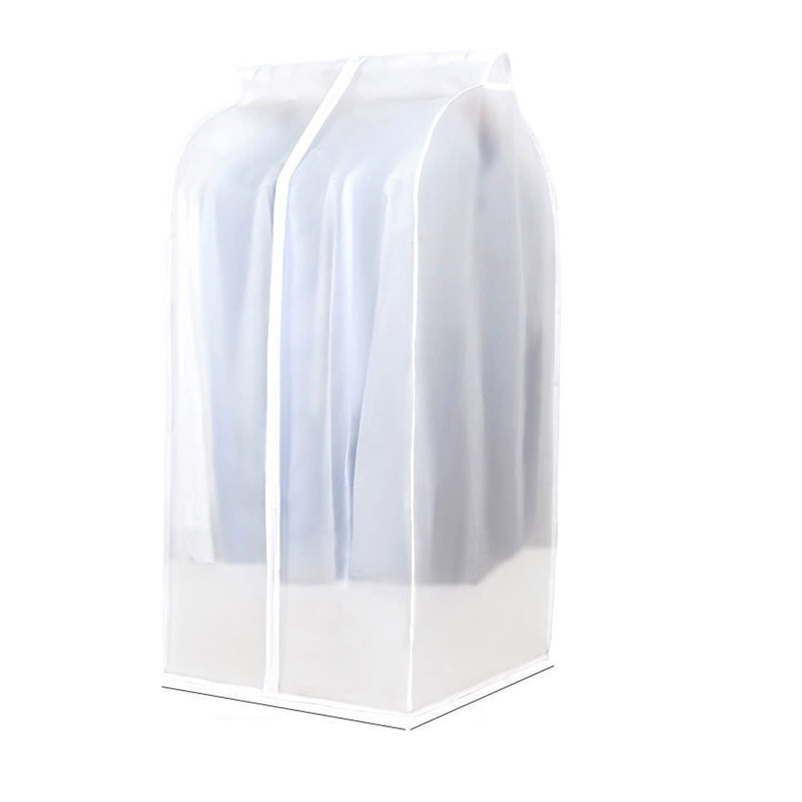 ZZSRJ 3D -Garderobe Hauskleidung Staubabdeckung Transparent Jacke Anzug Hängende Aufbewahrungstasche mit Reißverschluss Kleidung Aufbewahrungstasche (Color : One Size, Specification : 124x50x50cm)