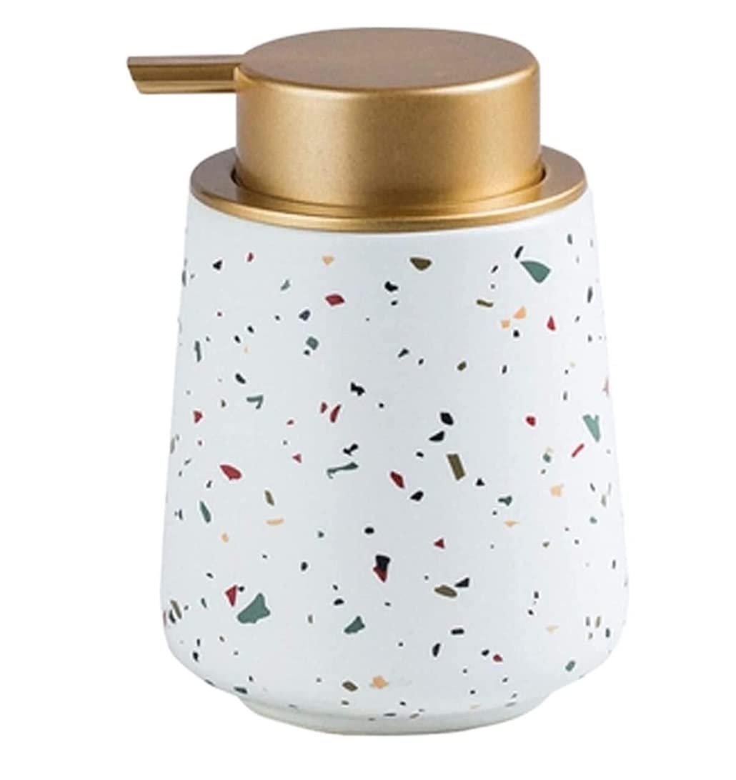 Dozownik do Mydła Dozownik Mydła Ceramicznego Do Blatu Kuchennego W Łazience, Płynie Dekoracji Kuchni(400ml)