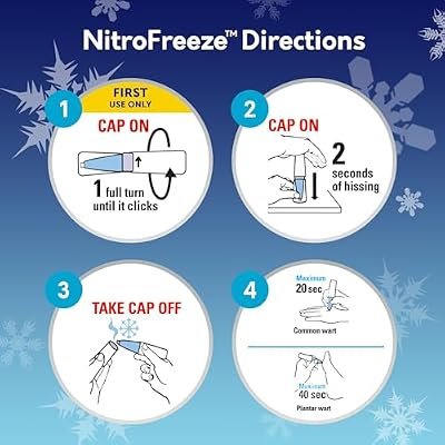 Compound W Nitro Freeze Wart Remover, Nitrous Oxide Wart Removal Pen with 5 Replacement Tips