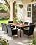 Flamaker 9 Piece Patio Dining Set Outdoor Acacia Wood Table and Chairs with Soft Cushions Wicker Patio Furniture for Deck, Backyard, Garden