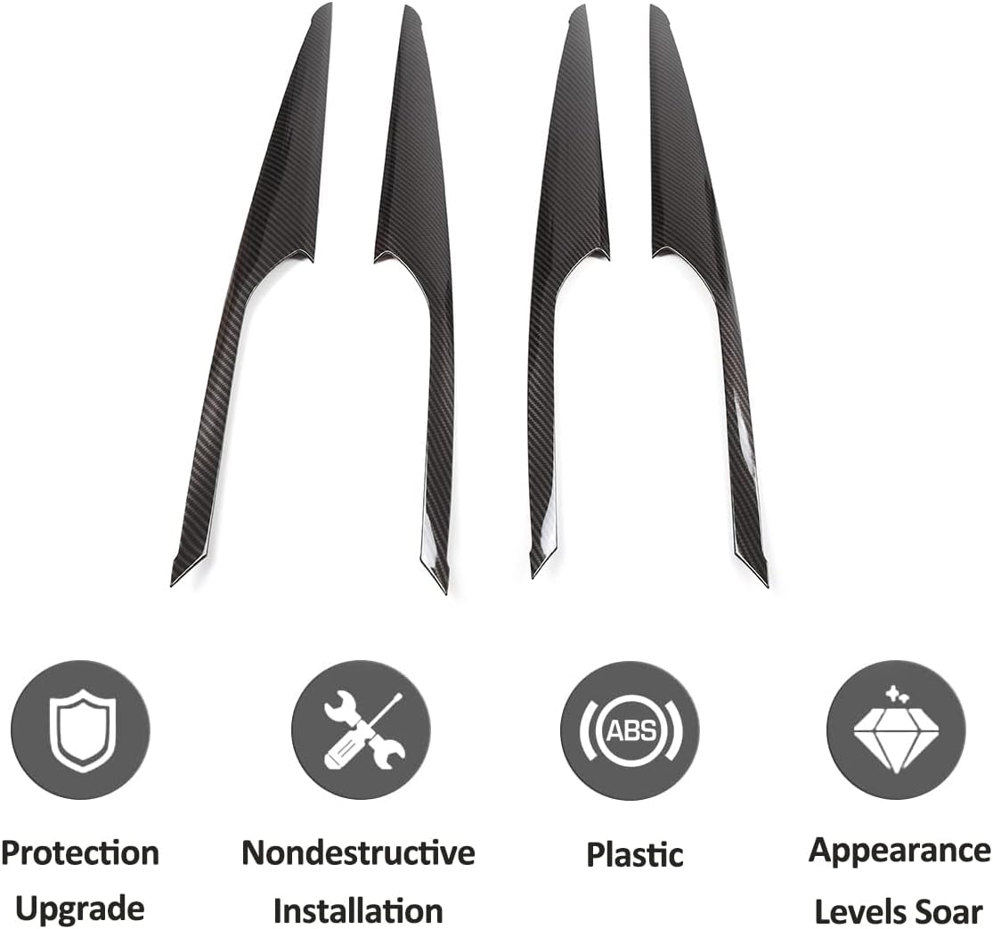 ABS Carbon Fiber Interior Door Decoration Panel Cover Trims For BMW X3 G01 X4 G02 2018-2023 Car Inner Door Armrest Panel Accessories