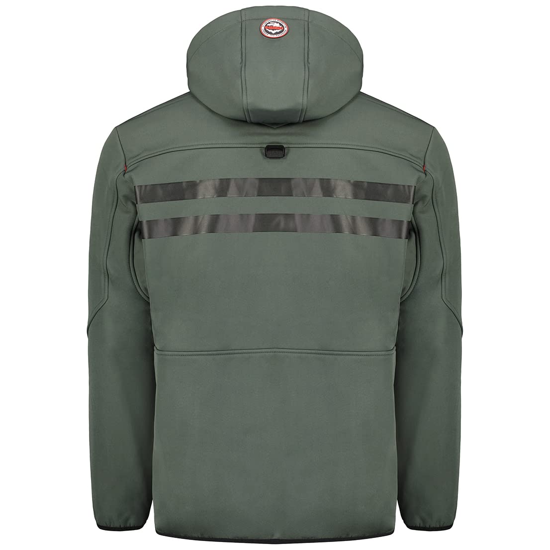 Geographical Norway Royaute Men - Giacca Cappuccio Softshell Impermeabile Uomo - Giacca Vento Tattica Da Esterno - Escursionismo Sci Autunno Inverno Primavera