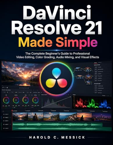 DaVinci Resolve 21 Made Simple: The Complete Beginner's Guide to Professional Video Editing, Color Grading, Audio Mixing, and Visual Effects