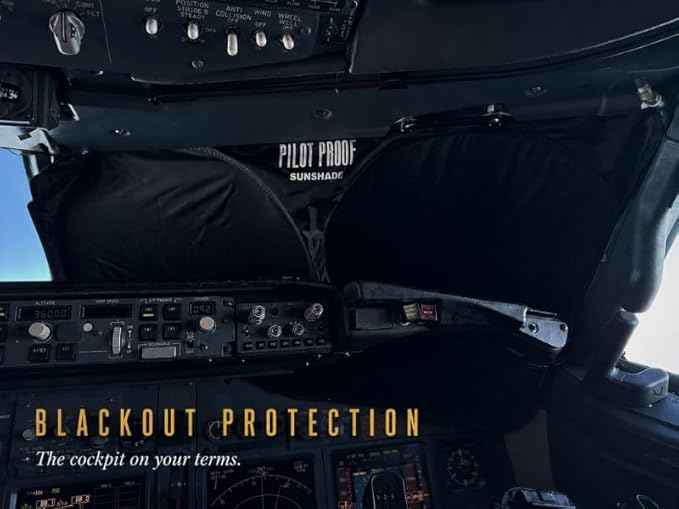 Protector Solar Cabina Boeing 737 – Triple Capa Opaca | Ajuste Preciso NG & MAX | Plegable miniatura 3