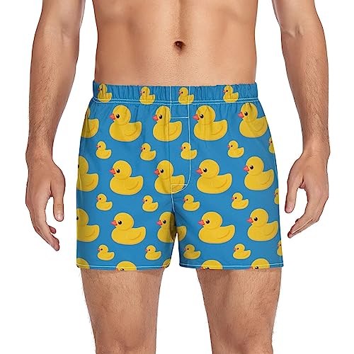 Mens Boxer Shorts Soft Funny Pattern Sleep Short Underwear Breathable Athletic Sport Briefs