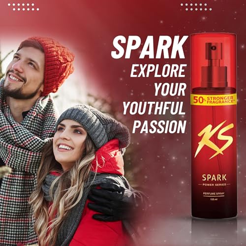 Image of KamaSutra Spark Power Series Perfume Spray for Men Combo Pack (2 x 135ml) | Long-Lasting Premium Fragrance | Body Spray for Men | Strong Scent | Travel-Friendly Deodorant Spray