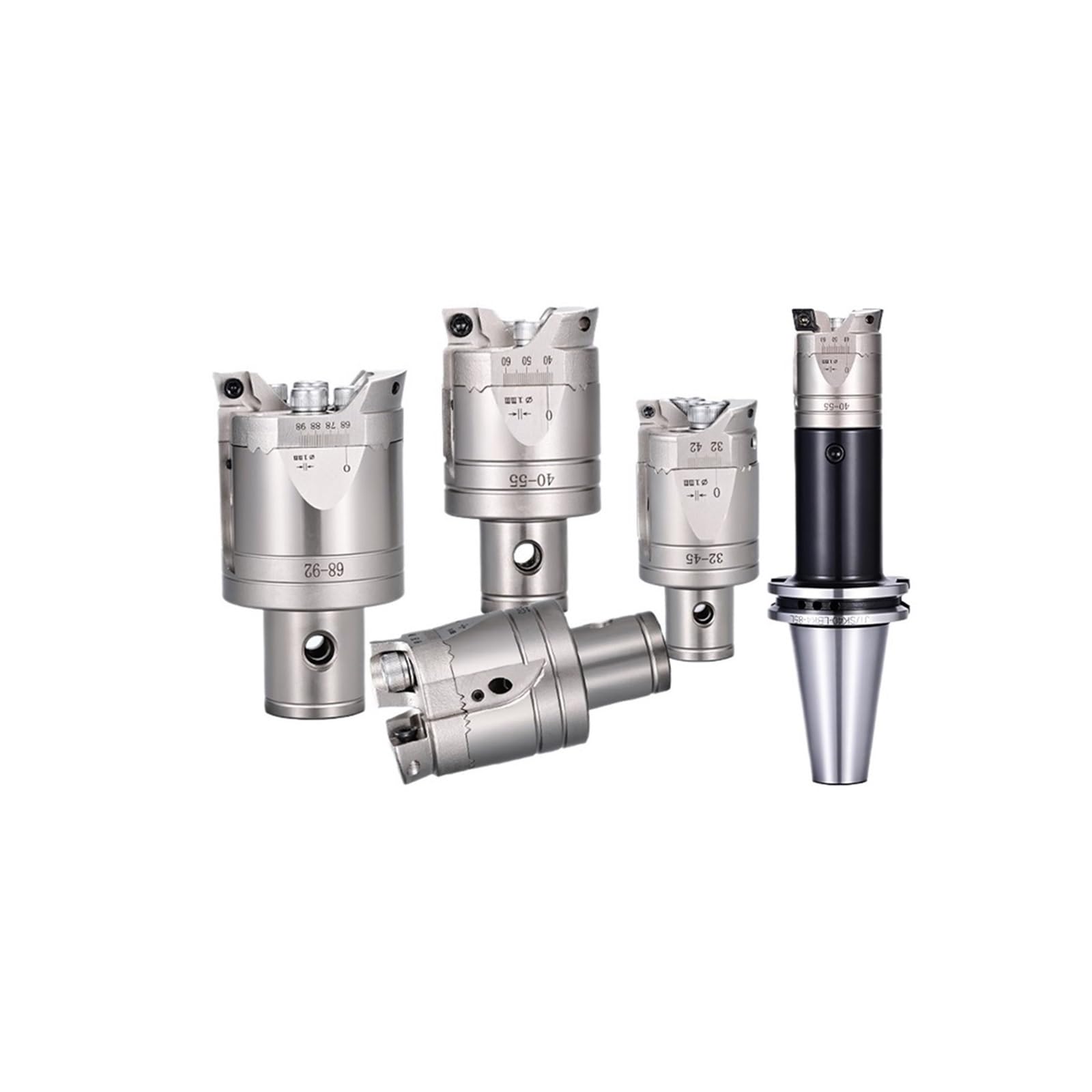 Z ostrymi głowami, Dwuostrzowa głowica wytaczarska zgrubna TWE20-610mm z dostrojeniem do BT30-50 LBK TCT EWN(TWE 160-204 BST)