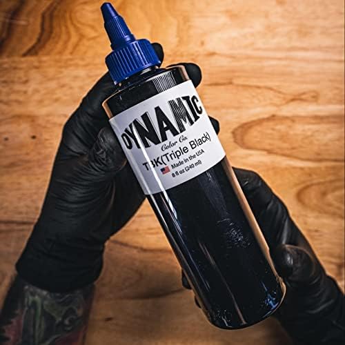 Dynamic Triple Black Tattoo Ink Bottle 8oz - 5