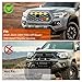 Bynurdda Upgraded LED Grill Lights for Toyota Tacoma 2020-2023 OEM Grill Off-Road & Sprot, Including 3-Color TRD Grille Decor Badge and 4 PCS Front Grille Lights (Amber Lights)