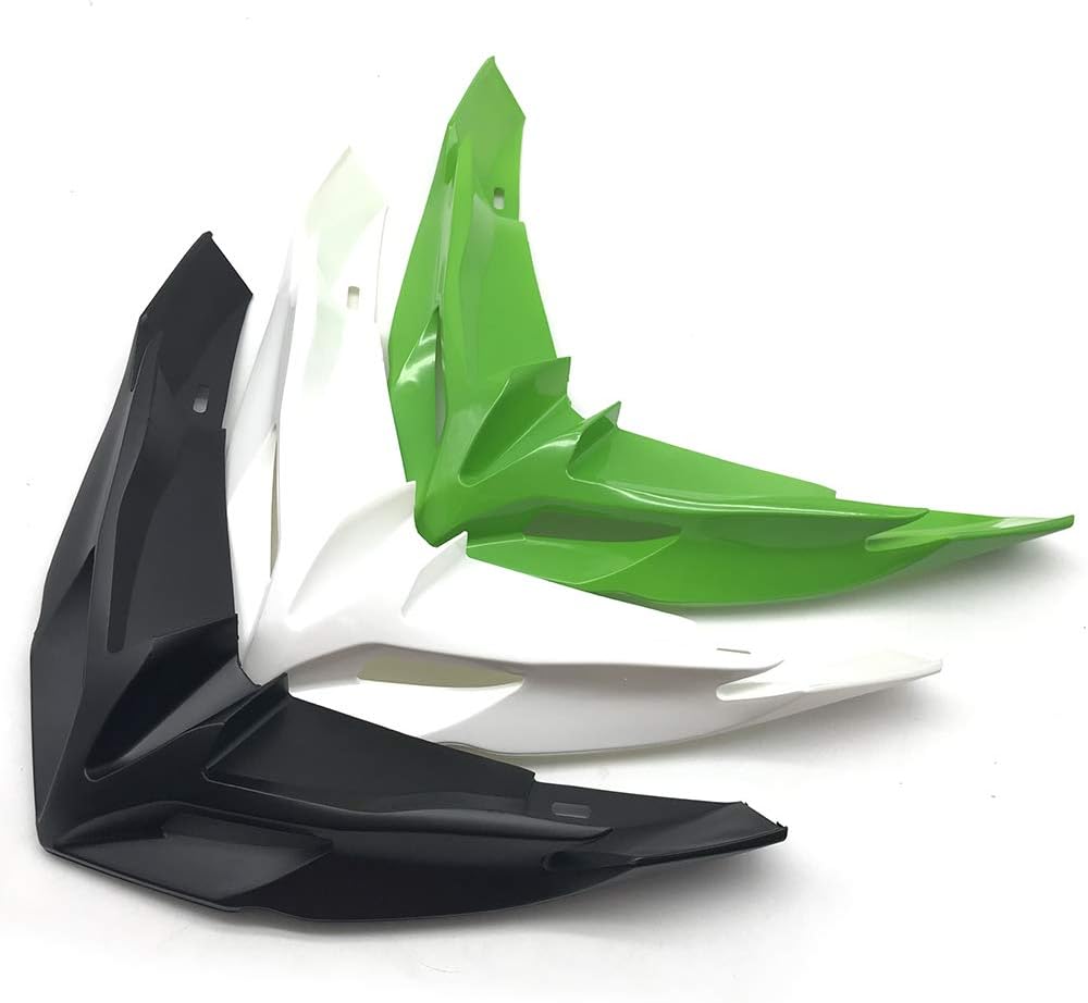 Motorcycle Front Fairing Aerodynamic Winglet Lower Cover Protection Guard Wind for Kawasaki Versys 650 2015-2016 2017 2018 2019 (Green)
