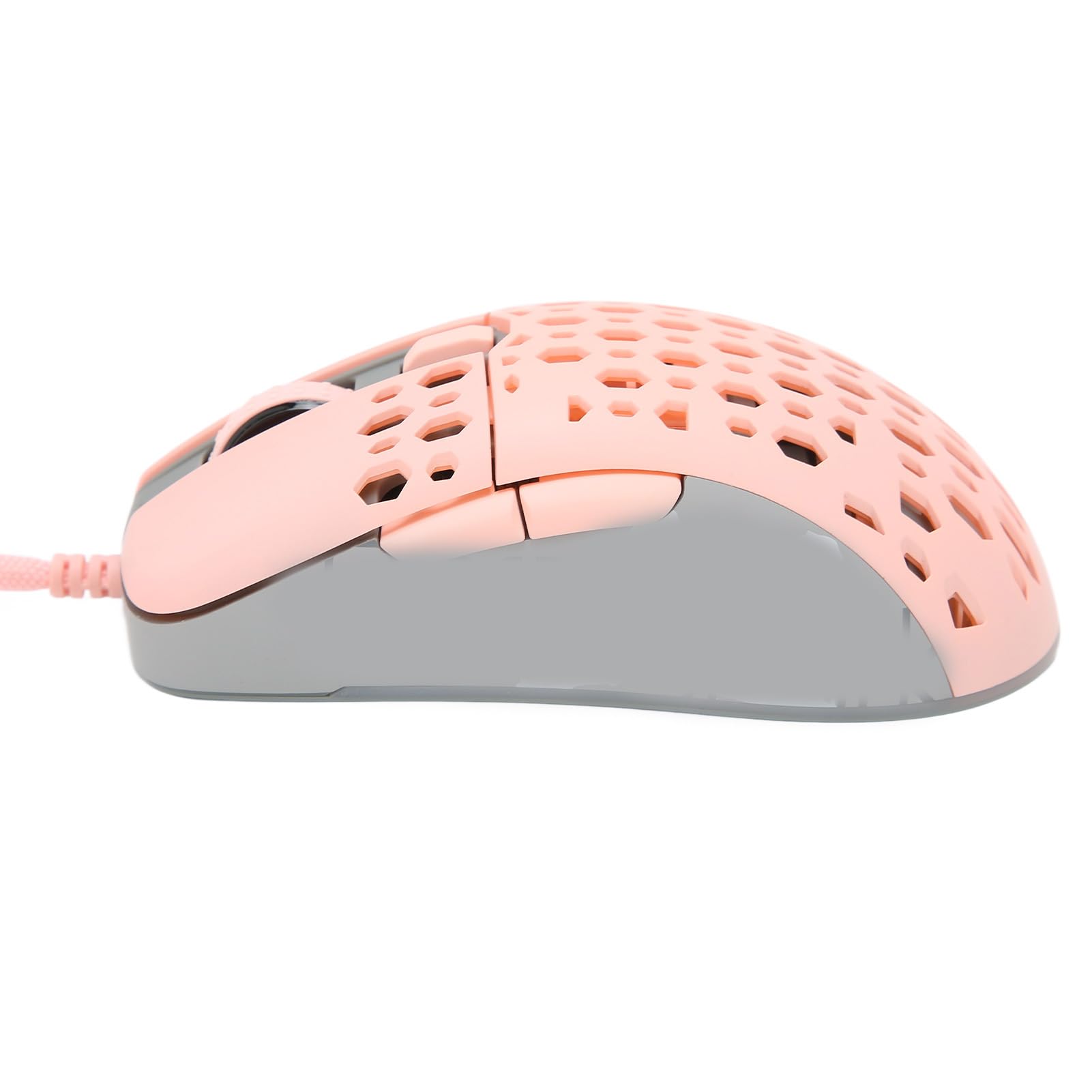 Aramox Souris Gamer, 8 DPI Réglables Coque Légère en Nid d'abeille (Pink)