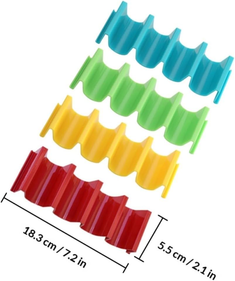 Tortilla Roll Rack 4pcs Plastic Taco Holder Xmas for Wraps
