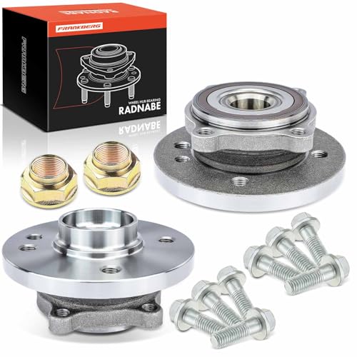 Frankberg 2x Wheel Bearing Hub Wheel Hub Front Left Right Compatible with M.i.n.i R50 R53 1.4L 1.6L 2001-2006 M.i.n.i Cabriolet R52 1.6L 2004-2006 Replace# 31226756889