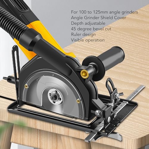Focket Soporte para Amoladora Angular, Ajustable de 45°, Cubierta Protectora, Accesorios para Amoladora Angular, Compatible con Amoladoras Angulares de 100-125 mm - imagen 2