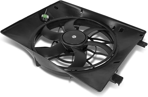 Miniatura 2 de Conjunto de ventilador de refrigeración de radiador estilo fábrica compatible con Genesis Coupe 3.8L 10-12, negro