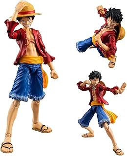 Luffy Action Figure - 17CM Monkey D. Luffy Changeable Face Movable Figure Model PVC Statue, Anime Action Figure Ornaments Collectibles(Luffy)