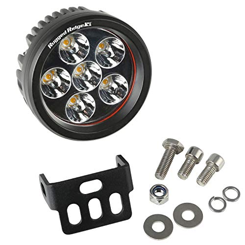 Kit de luz LED redonda 3.5 pulg 18W Rugged Ridge miniatura 1