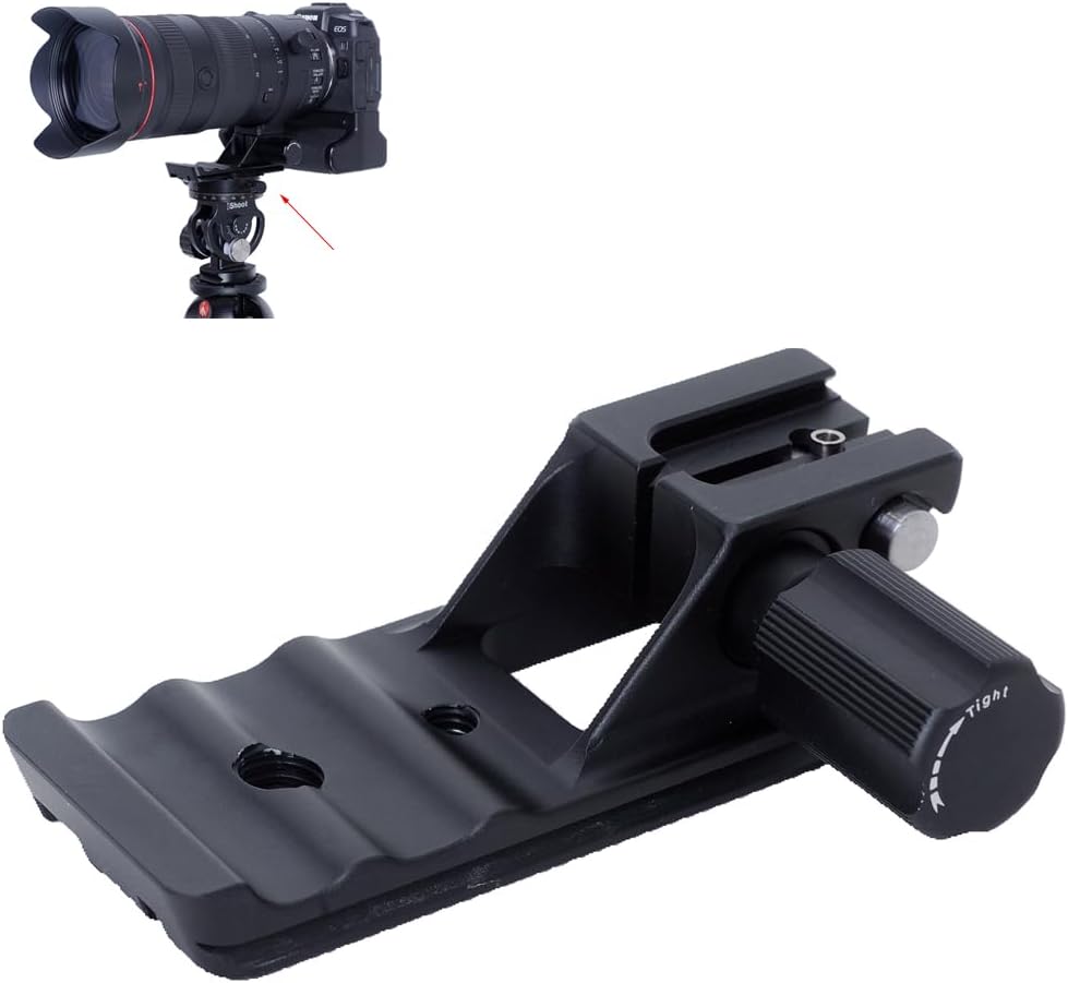 iShoot Statief Mount Ring Base, Lens Kraag Voetsteun Stand Compatibel met Canon RF 600mm F11 IS STM en Canon RF 800mm F11 IS STM, Lens Houder met 39 mm Arca-Swiss Fit Quick